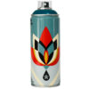 shepard fairey lotus flower spray can