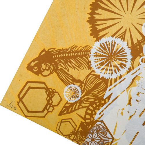 swoon alison the lacemaker print showing bottom left with edition number