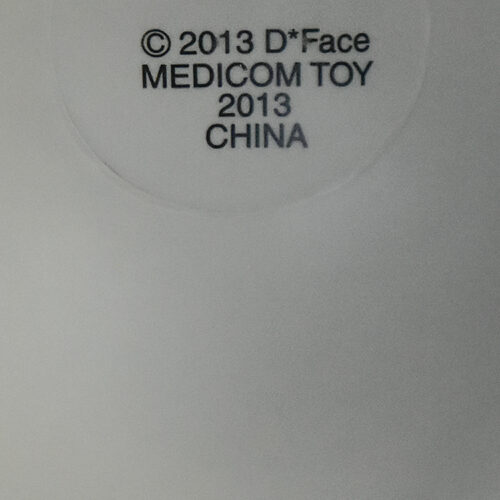 dface ddog grey showing dface and medicom toy stamp