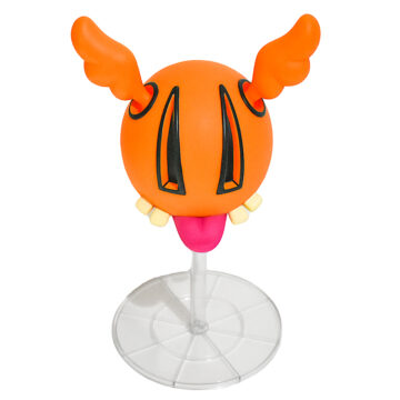 dface ddog orange on stand