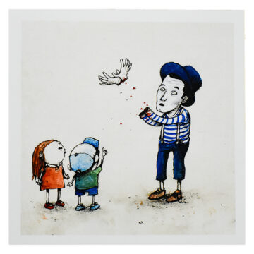 dran mime paris pop up print