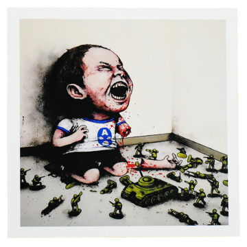 dran war is not a game paris pop up print