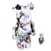 futura bearbrick 400 and 100 shown from top