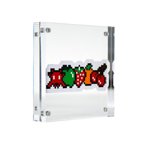 invader fruits sticker in frame