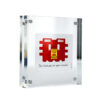 invader ceci n est pas sticker framed