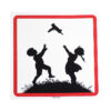 banksy kids with guns sticker