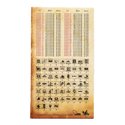 invader djerba map back with key
