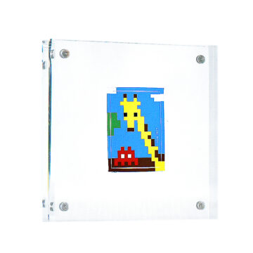 invader with giraffe sticker