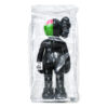 kaws companion black flayed shown from back in clear packaiging