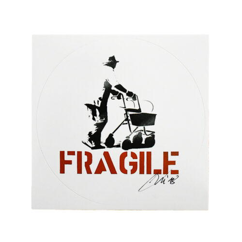 kunstrasen fragile sticker