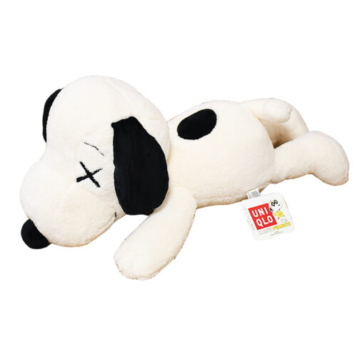 kaws snoopy plush white large from side view