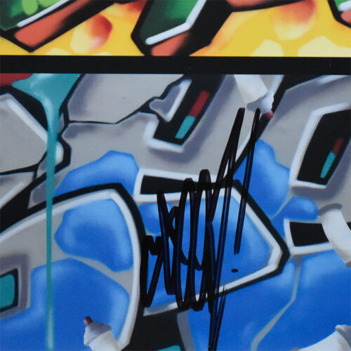 seen graffiti mix poster showing close up of seen signature