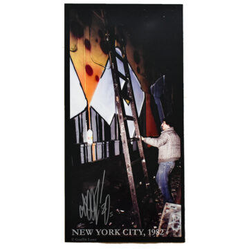 seen nyc 82 vol 1 poster signed showing seen tagging a train