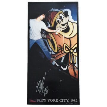 seen nyc vol 2 poster signed showing see tagging a train
