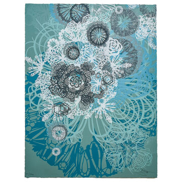 swoon snow blossoms print