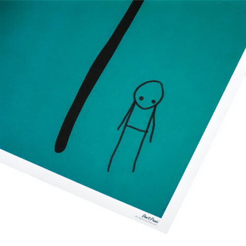 stik deep poster with hand drawn figure