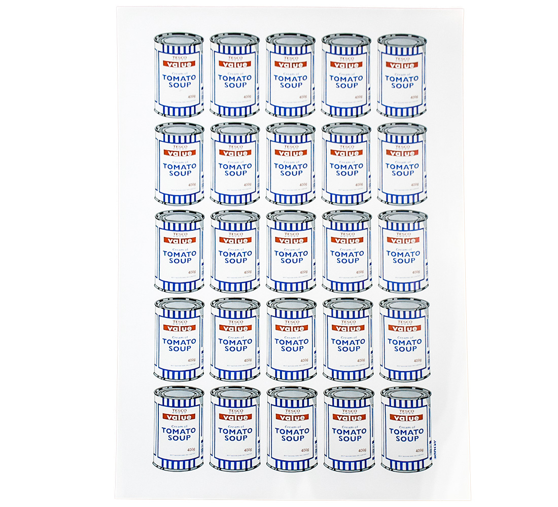 banksy tesco soup cans poster