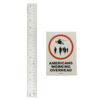 banksy americans working overhead sticker next to ruler