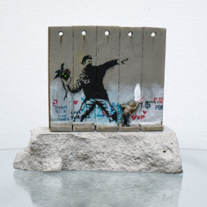 BANKSY Walled Off Hotel Flower Thrower Wall Sculpture