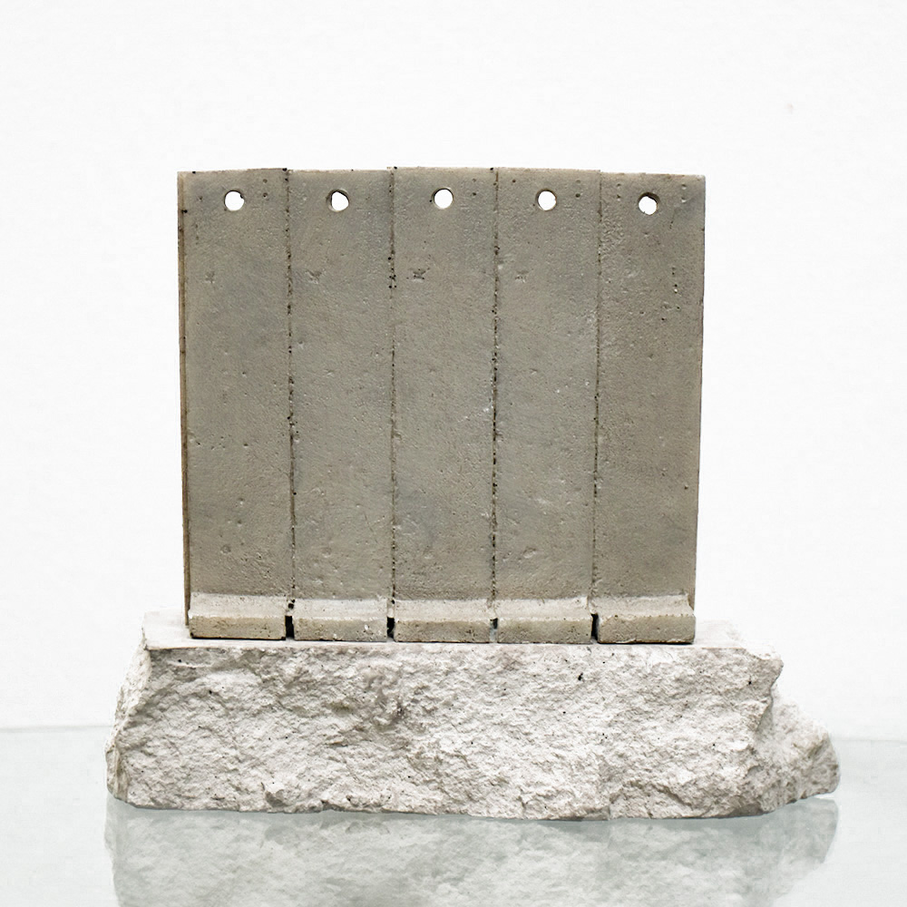 banksy walled off hotel flower thrower wall sculpture back