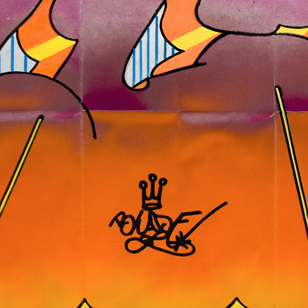 blade crown signature on blade takes the city again original art