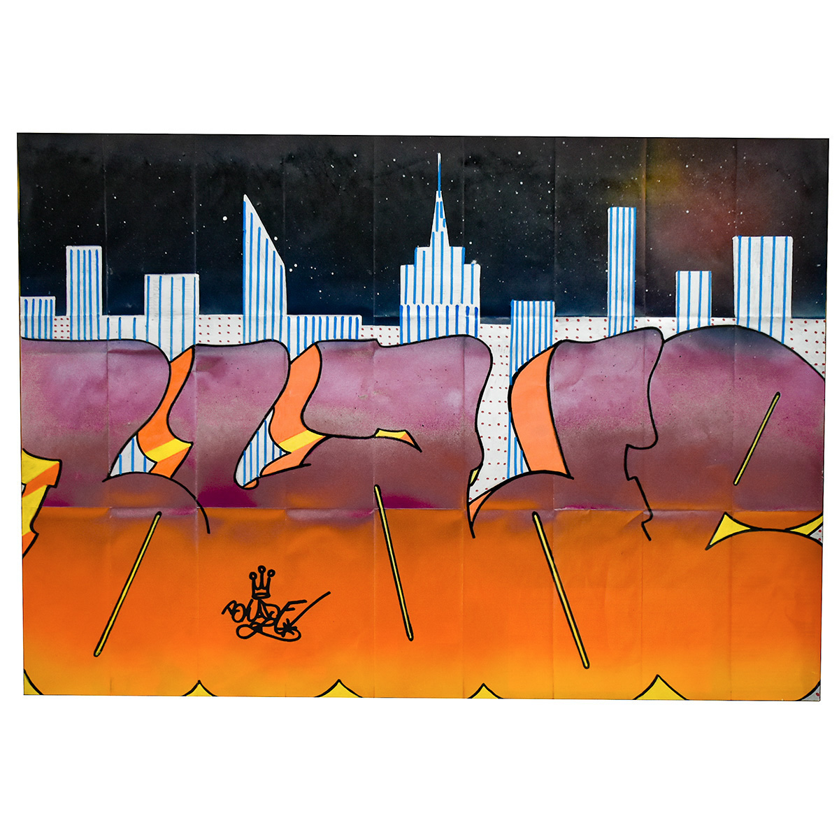 blade takes the city again original art