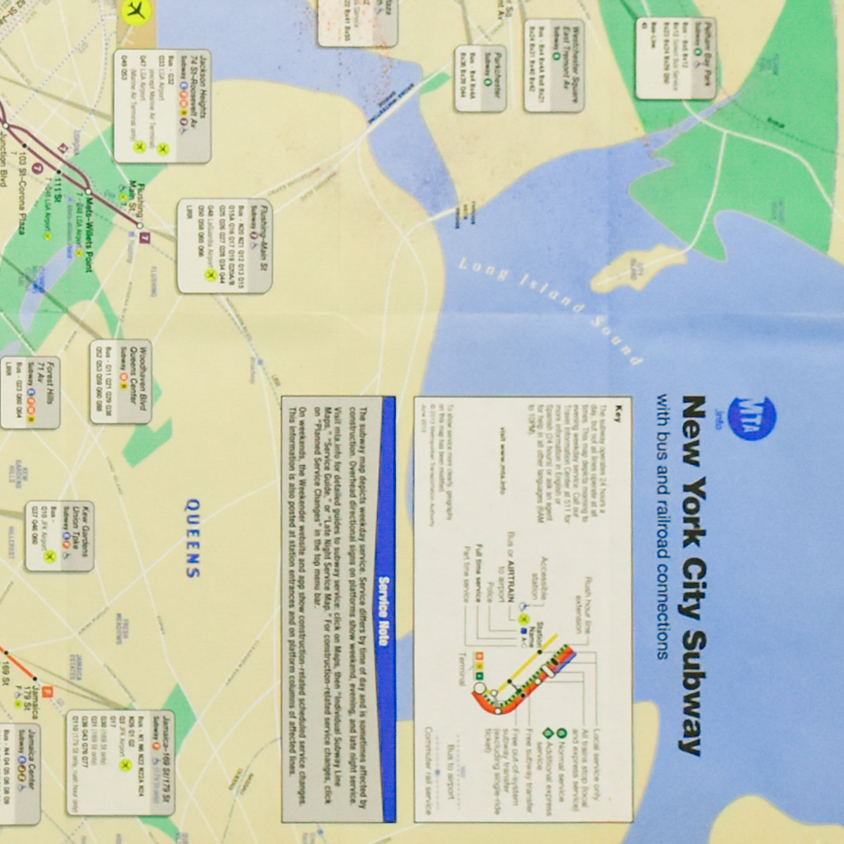 back of blade takes the city again original art showing mta map text