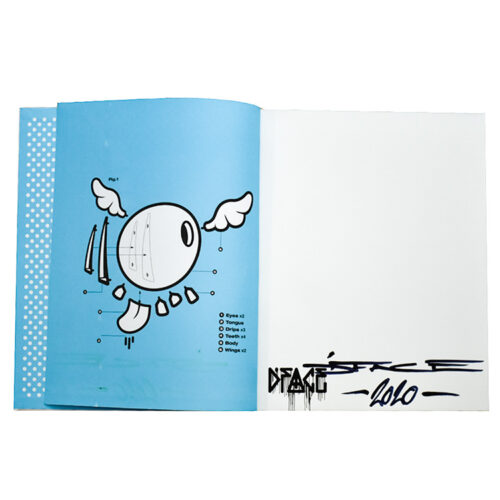 dface the monograph book open to show dface signature