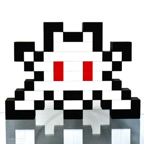 invader 3d little big space sculpture