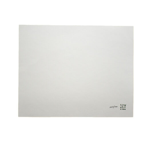 back of josh keyes evacuation print showing edition number
