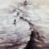close up middle of pejac new wave mini print