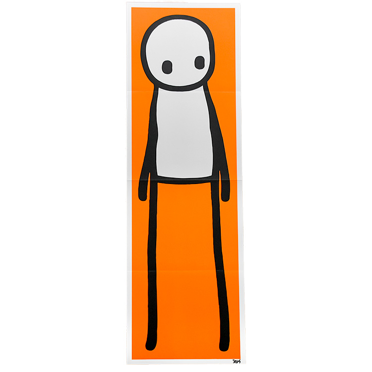 STIK Standing Figure (Orange Signed)