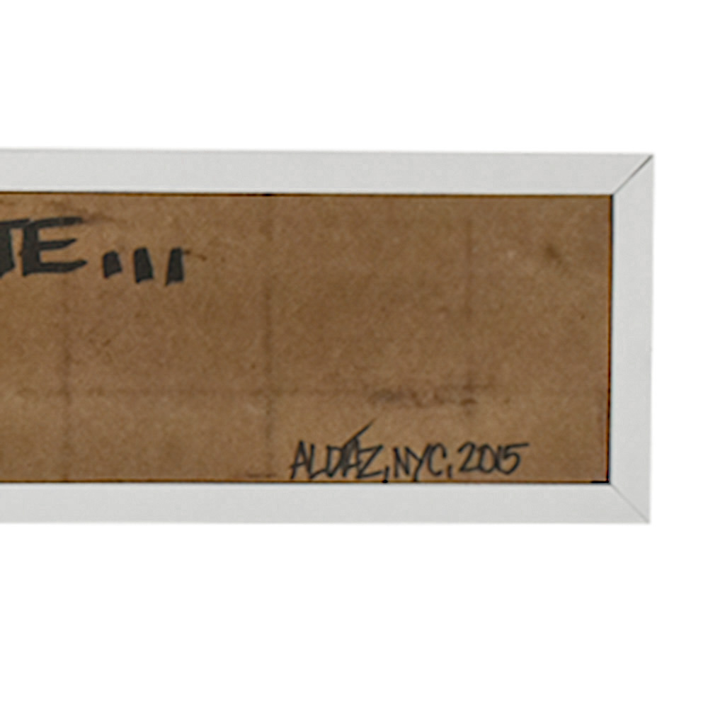 al diaz signature on al diaz samo accept and embrace madness original art