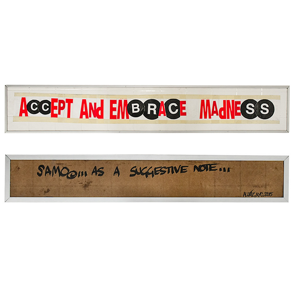 al diaz samo accept and embrace madness original art showing both sides