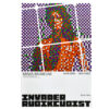 invader rubikcubist exhibition poster from MIMA with the character leeloo from the movie the fifth element