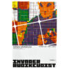 invader rubikcubist exhibition poster from MIMA with invader self portrait