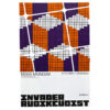 Invader rubikcubist exhibition poster from MIMA with q*bert video game stage