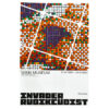 invader rubikcubist exhibition poster from MIMA with the famous l'origine du monde image