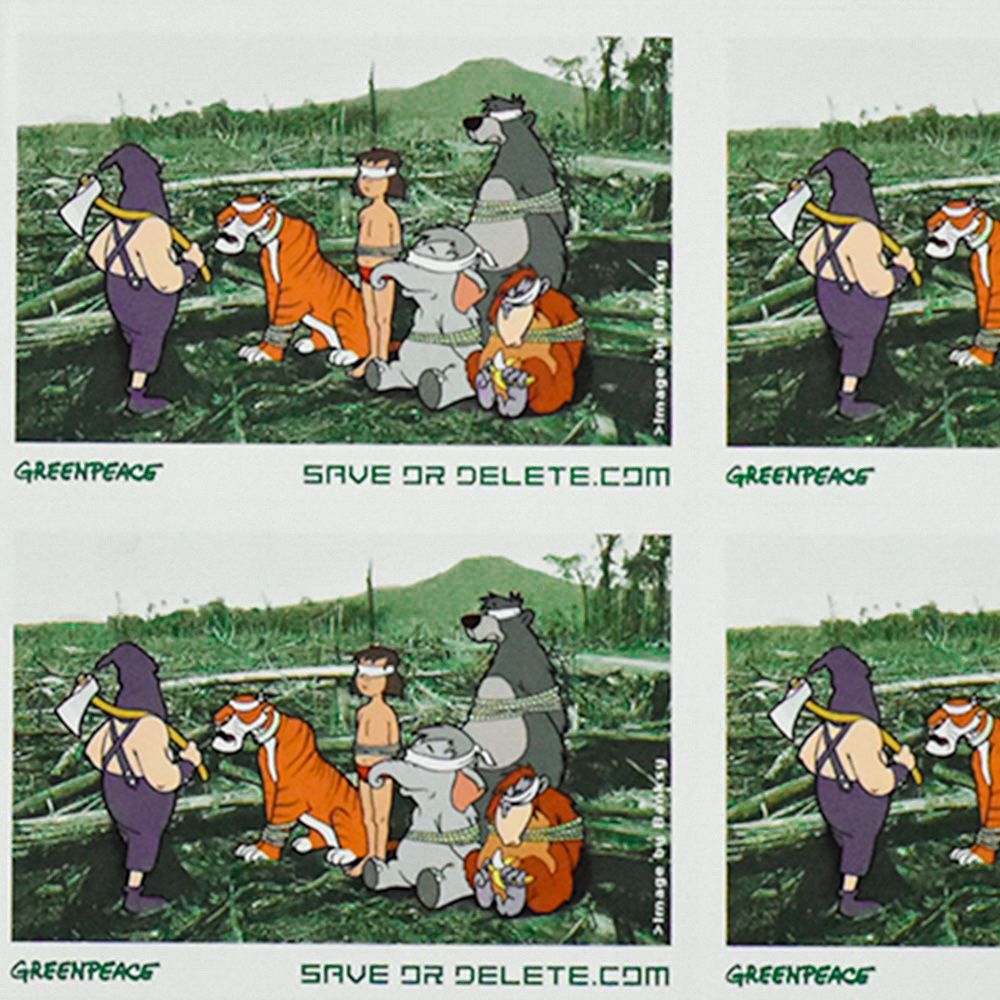 showing details from save or delete greenpeace sticker sheet