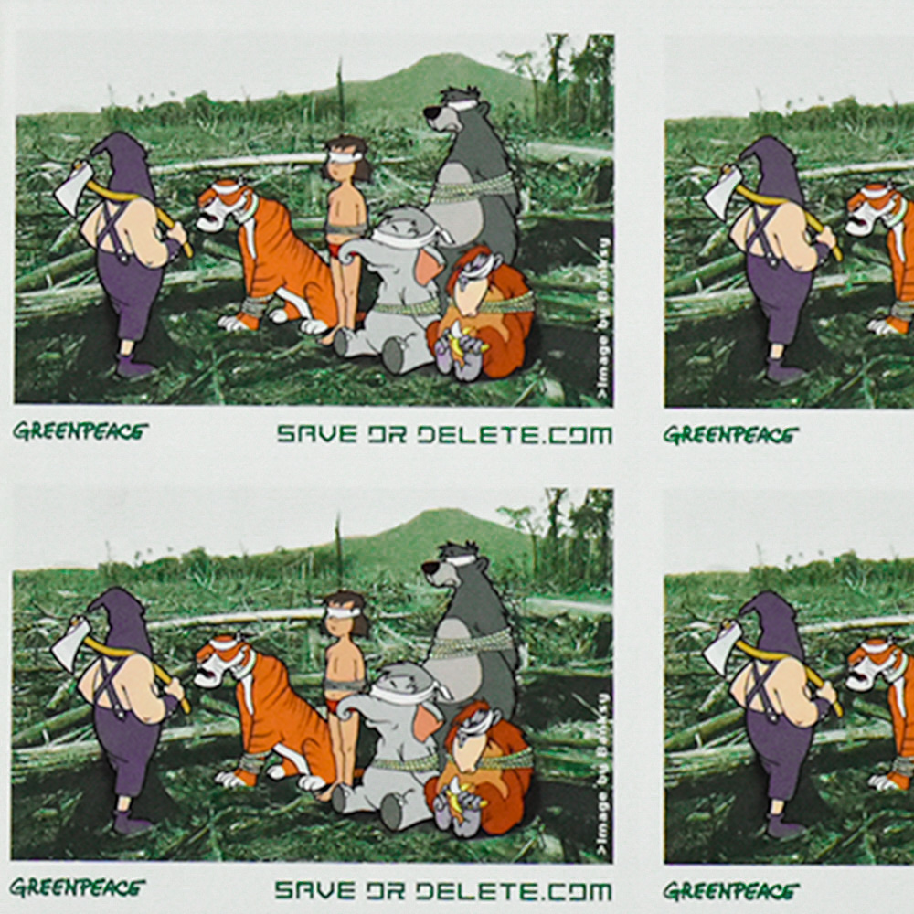 showing details from save or delete greenpeace sticker sheet