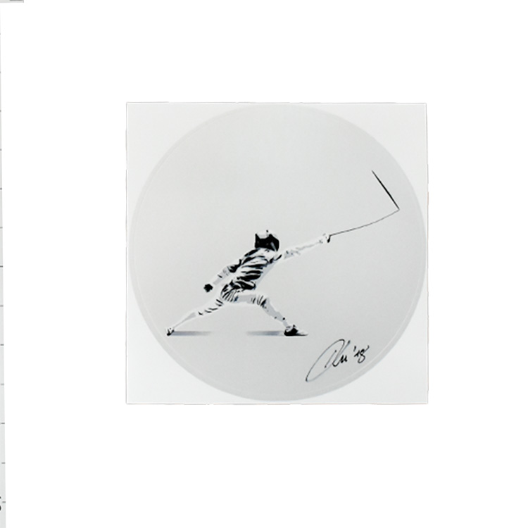 kunstrasen fighting the blank canvas signed sticker