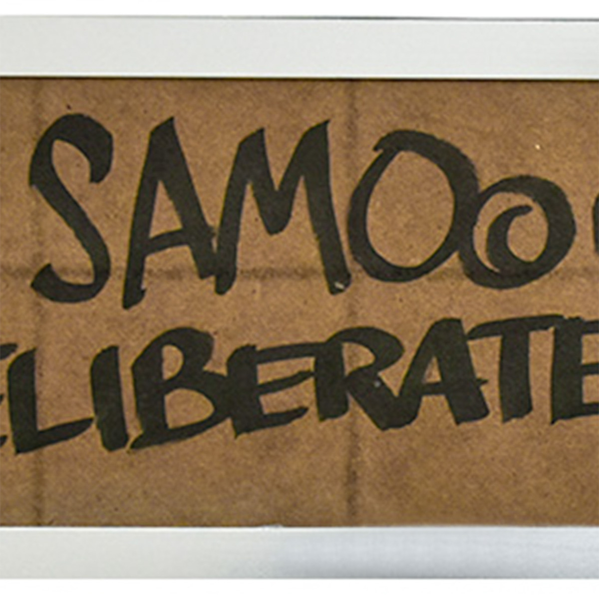 close up of al diaz we await a new time samo as an end to original artwork