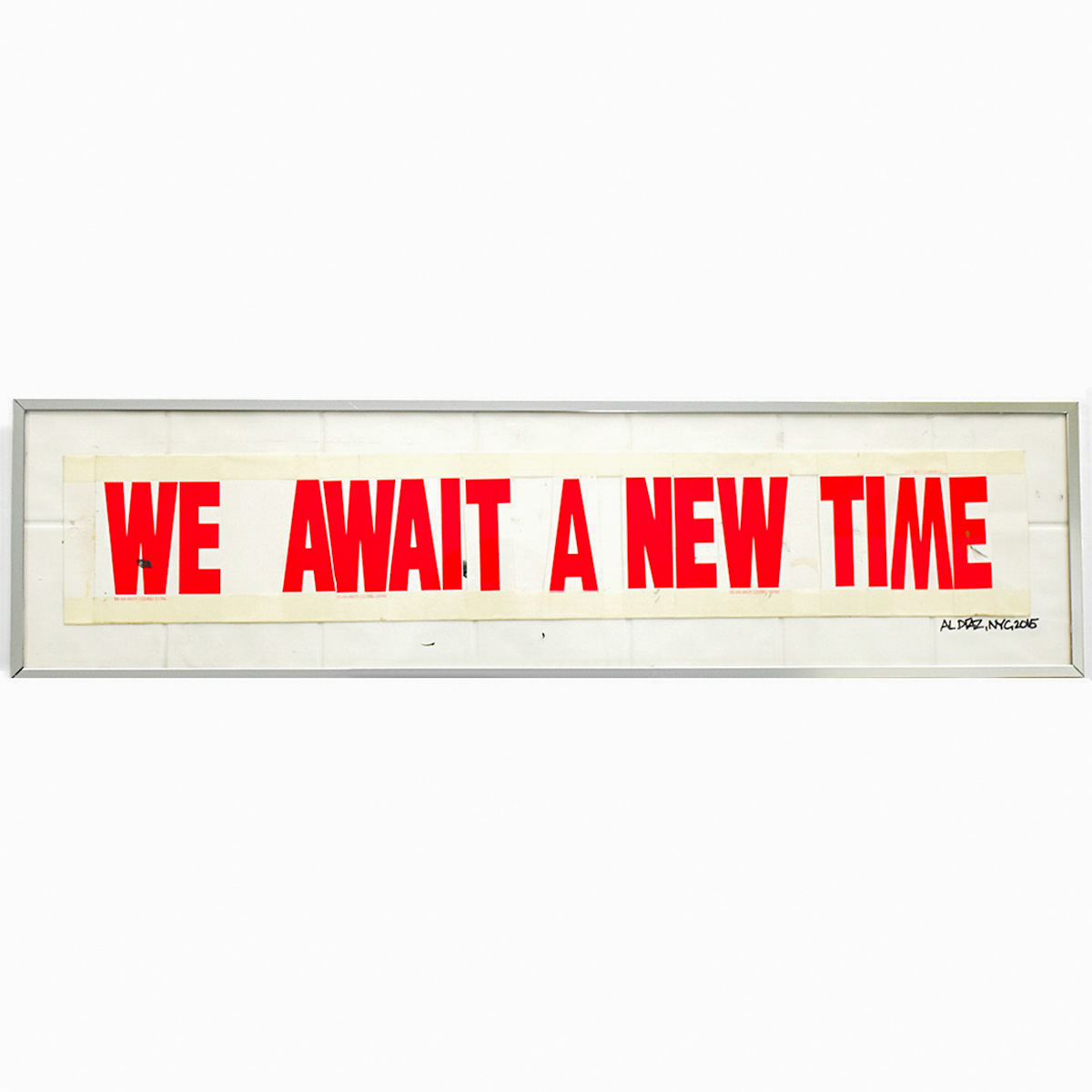 al diaz we await a new time samo as an end to original artwork
