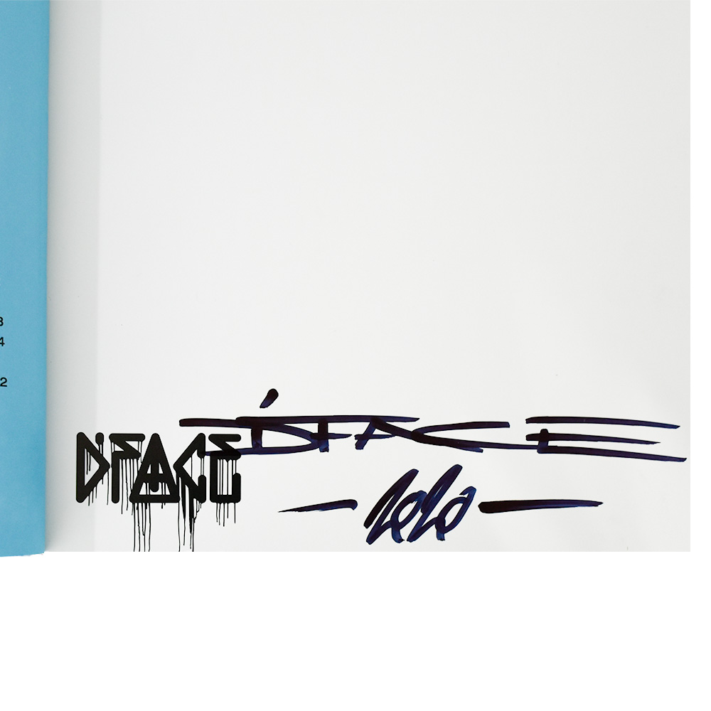 showing hand signature by dface in the dface monograph book