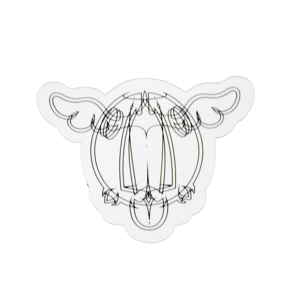 dface ddog mini sticker back