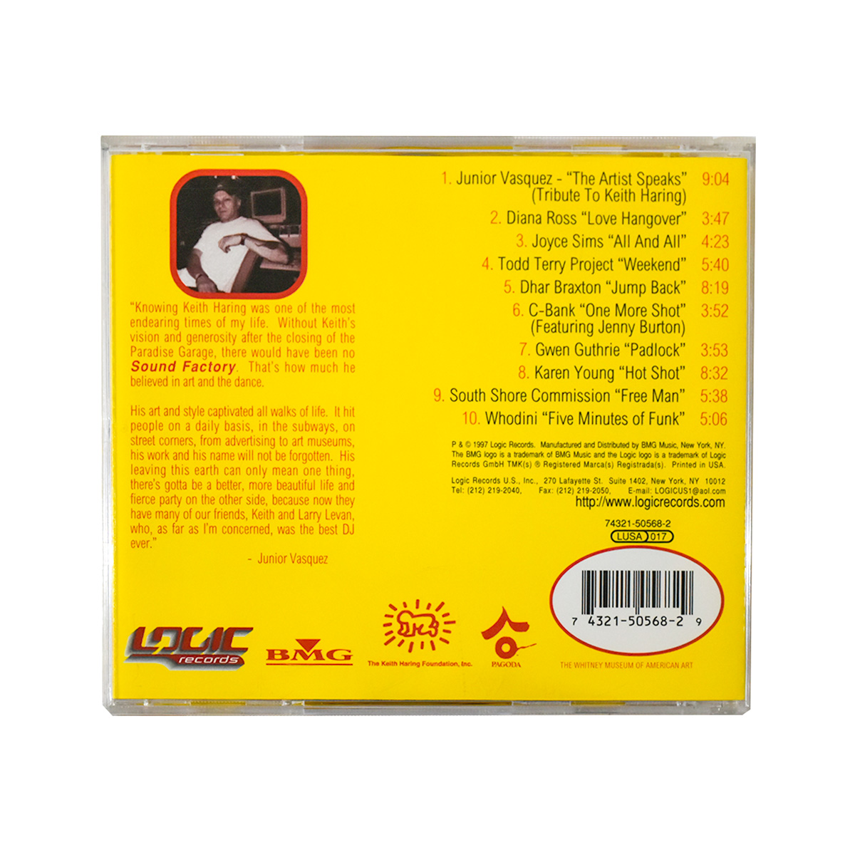 back of keith haring a retrospective the music of his era cd