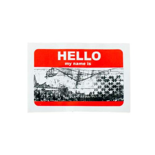 Swoon Sticker Swoon Hello My Name is Sticker #12 (Handmade & Framed) • Silverback Gallery
