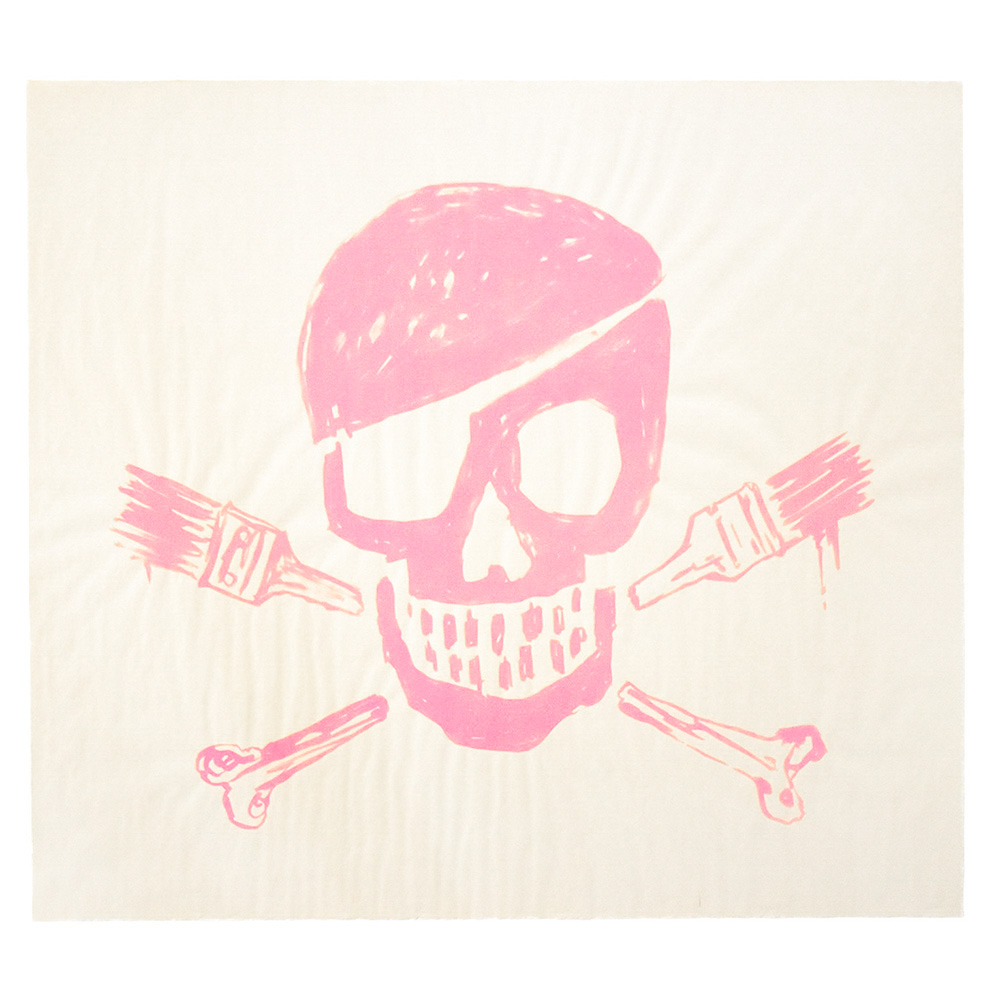 BANKSY Skull Print (Pink)