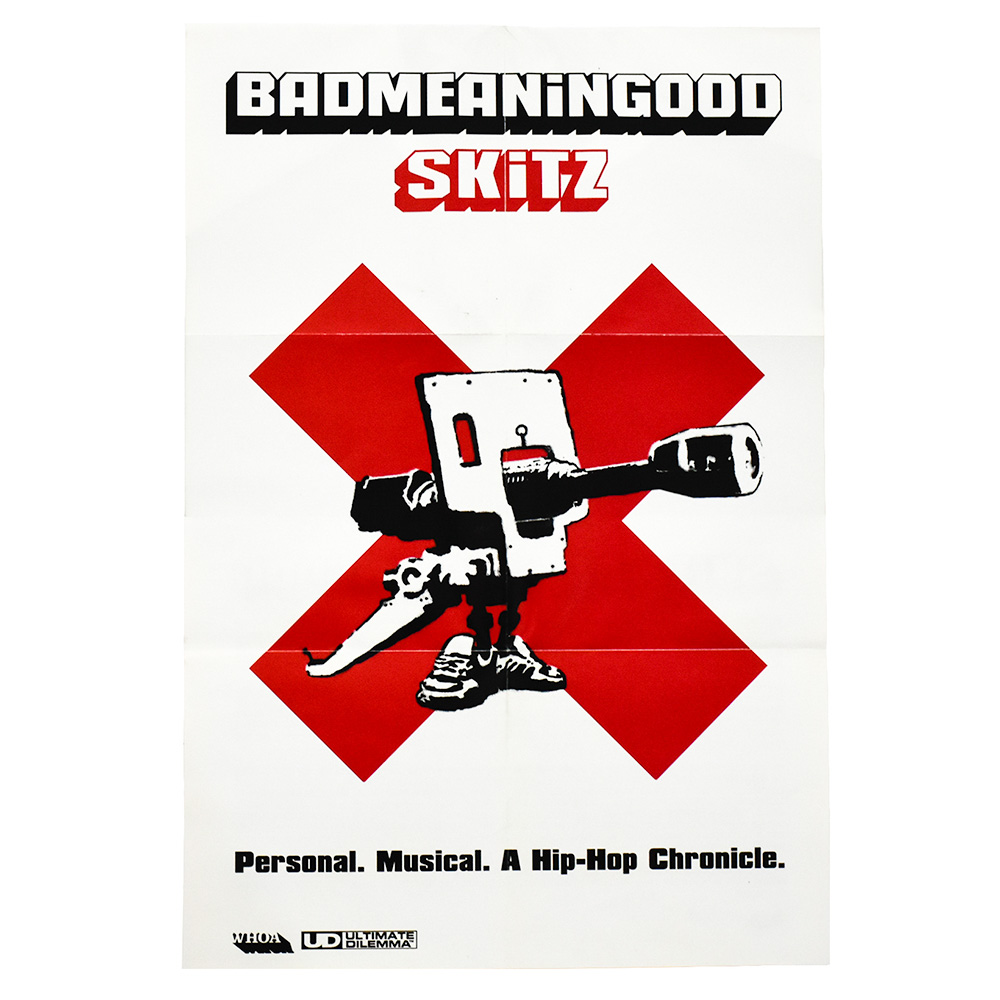 banksy art on skitz badmeaningood poster