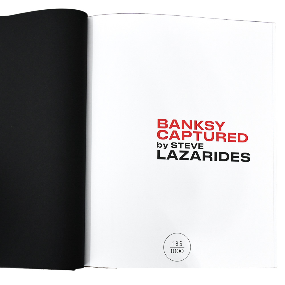 numbered banksy captured steve lazarides volume 1 hardcover black edition